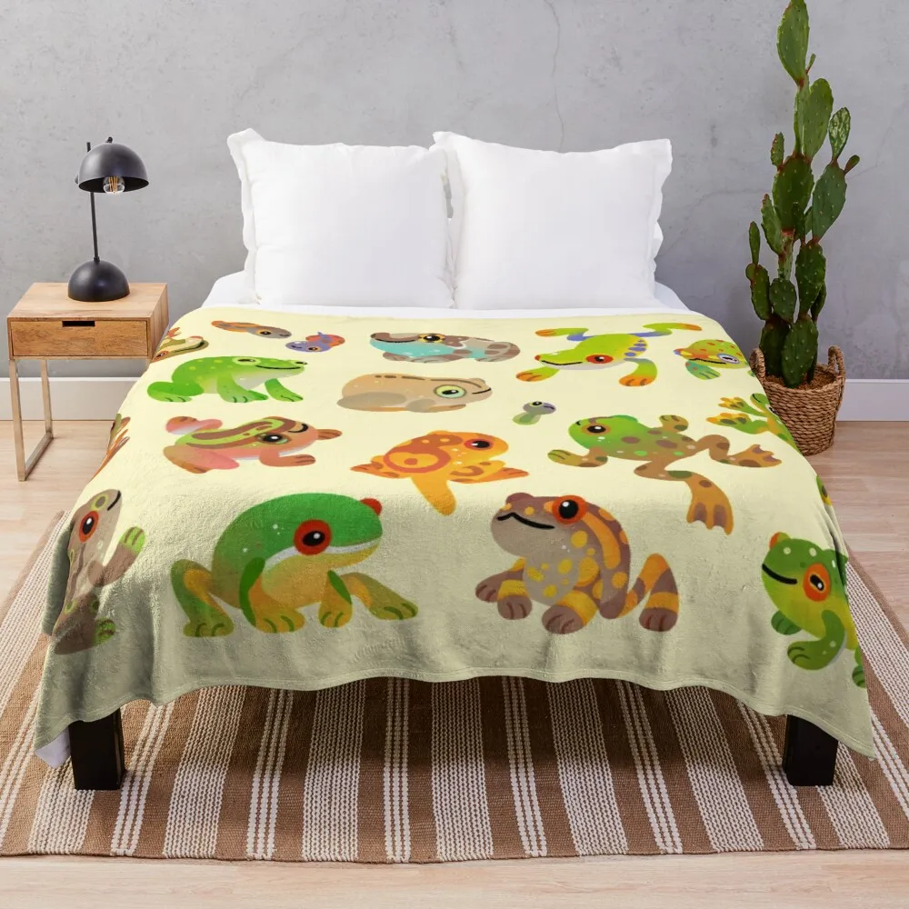 

Tree frog Throw Blanket throw and blanket