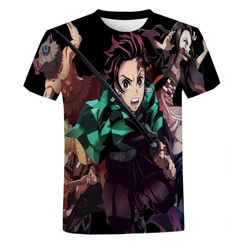 

2023 Men Short Sleeve Top Animation T-shirt 3d Printing Fashion Casual Street Oversized Round Neck T-shirt Top