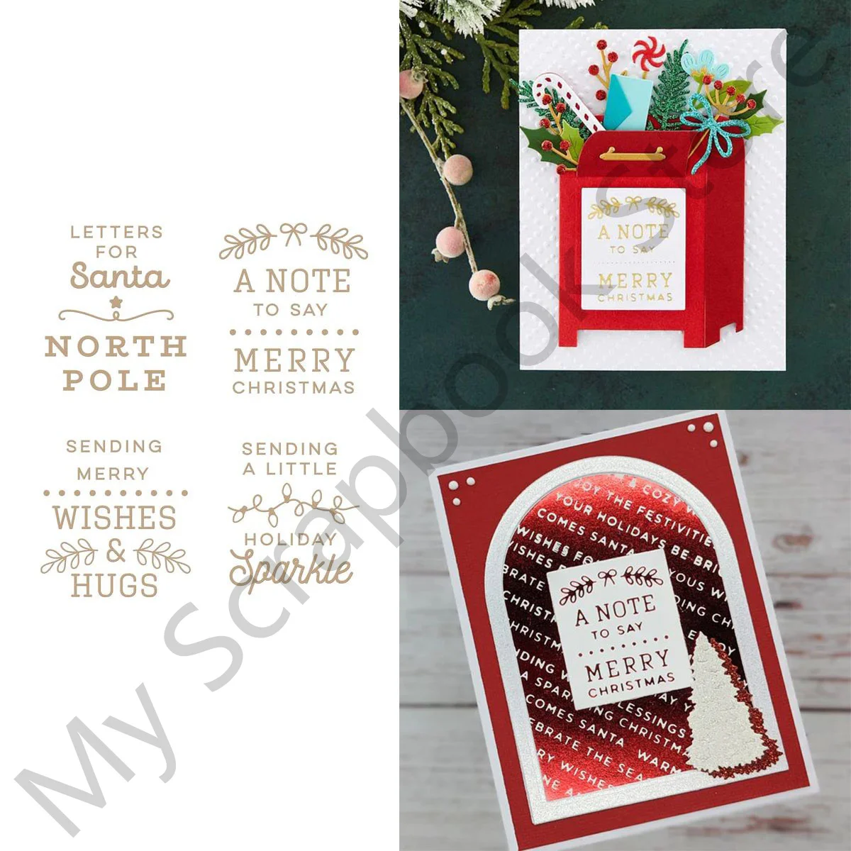 

CHRISTMAS MAILBOX GREETINGS Metal Cutting Dies 2022 New Arrivals And Clear Seal For Decoration Scrapbook Embossing Craft Stencil