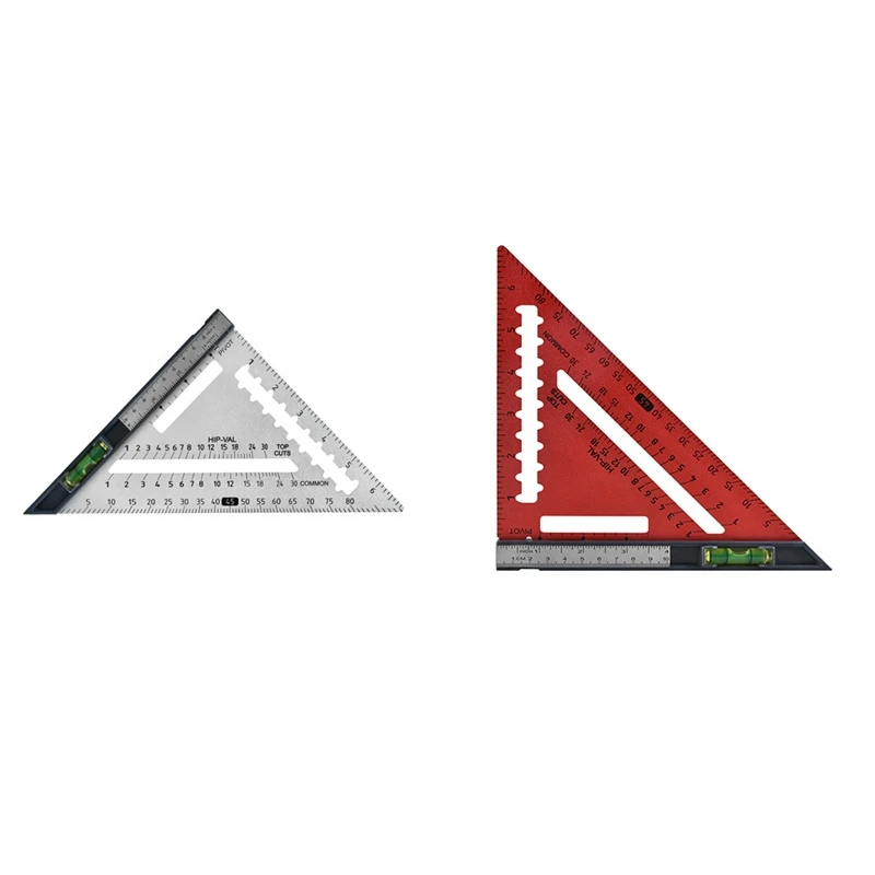 

Detachable Triangular Ruler Set Square High Precision Triangular Plate Angle Adjustable Woodworking W Level-Meter