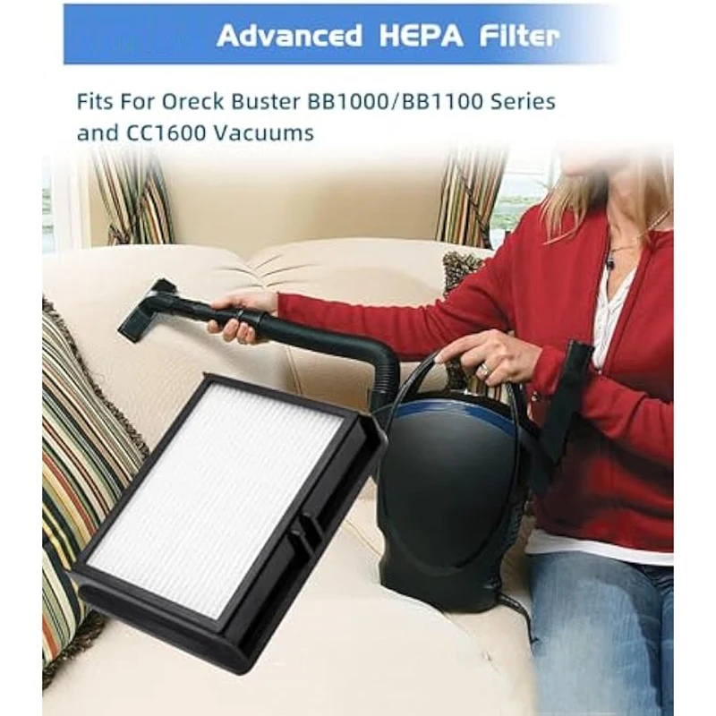 2 шт. HF1000 HEPA-фильтры для пылесосов Oreck Buster BB1000/BB1100 сменные вакуумные фильтры