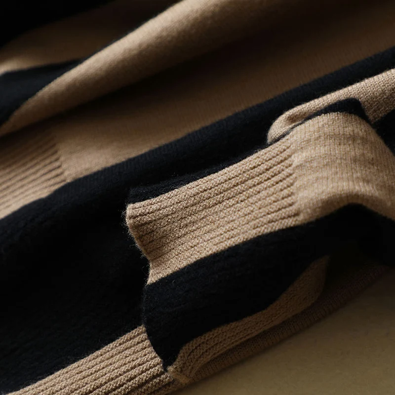 2022 полосатый Женский свитер и пуловеры вязаный свободный женский элегантный