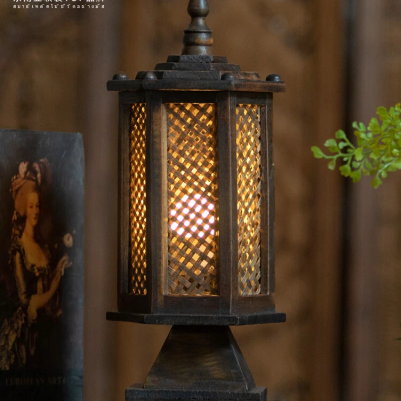 

Table Lamp Study Night Light Bed & Breakfast Bedroom Cozy Tatami Zen Bedside Lamp