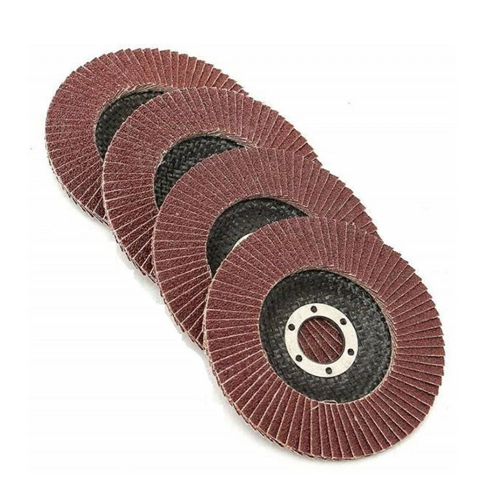 

4.5\\\" Flap Discs 115mm Grinding wheel 40-120 Grit Abrasives 12pcs Mixed Grit