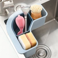 suction cup sink drain rack triangular filter basket can be divided into kitchen storage rack