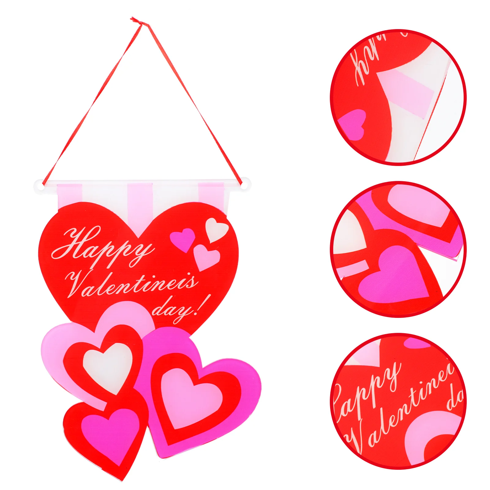 

Decorative Valentine's Day Front Door Hanging Love Heart Shape Pendant