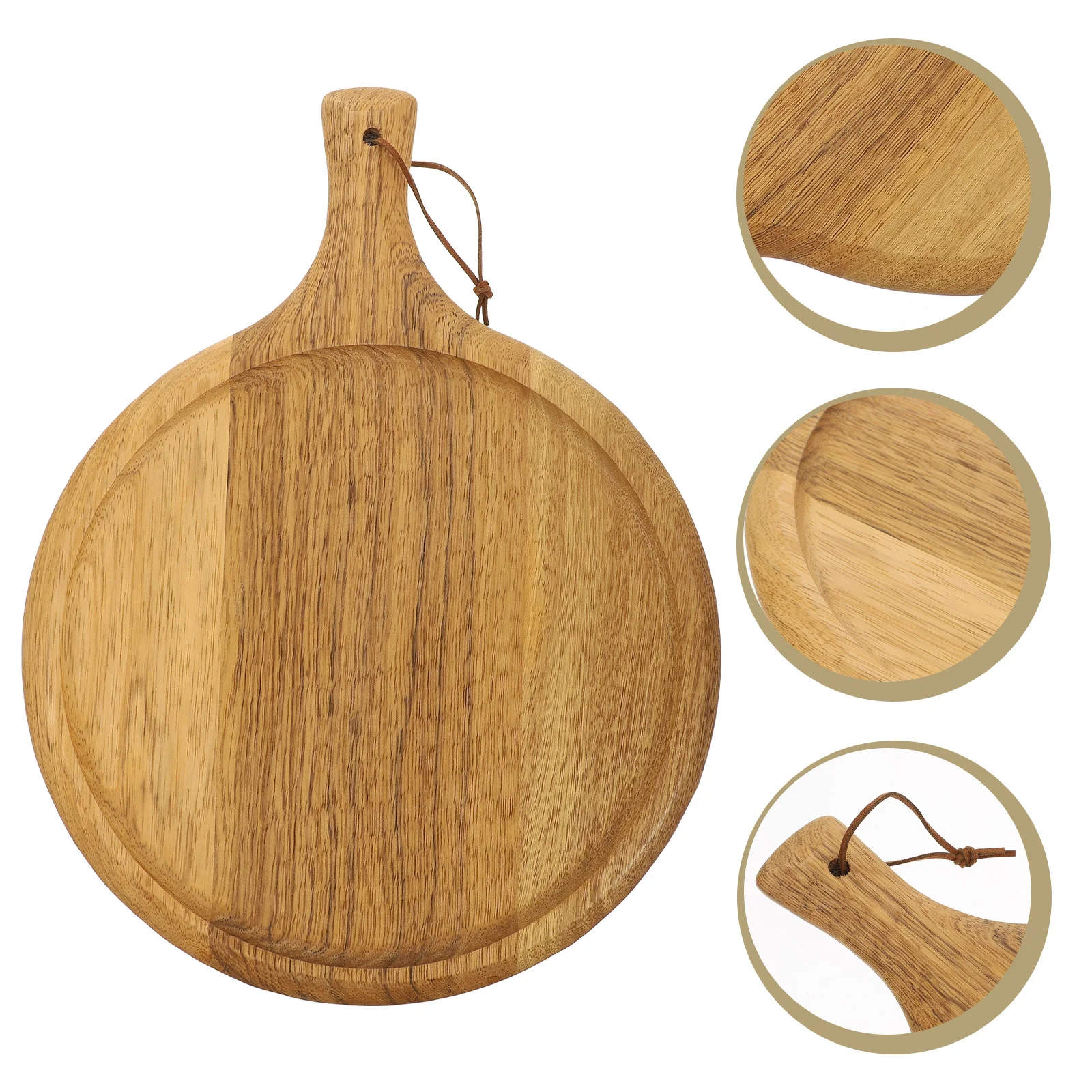 

Board Cutting Wooden Pizza Wood Serving Paddle Chopping Tray Kitchen Peel Round Boards Cheese Plates Bakers Dinner Bread Platter