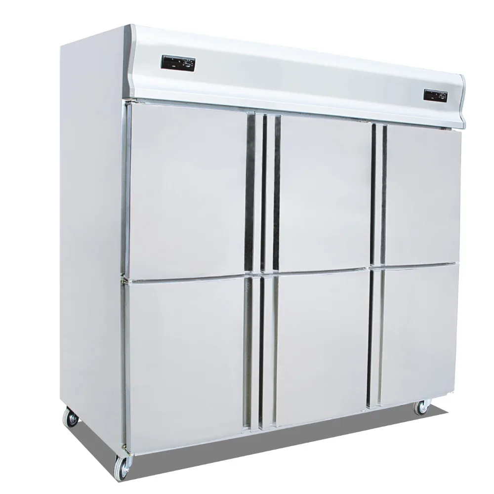 

6 Door Kitchen Refrigerator Freezers Six Single Temperature Refrigeration Fridge