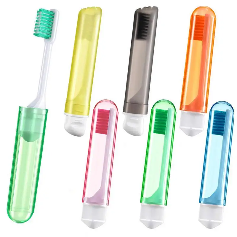 

Travel Toothbrush Set Of 6 Potable Travel Size Toothbrush Folding Toothbrush Soft Travel Toothbrush Individually Wrapped