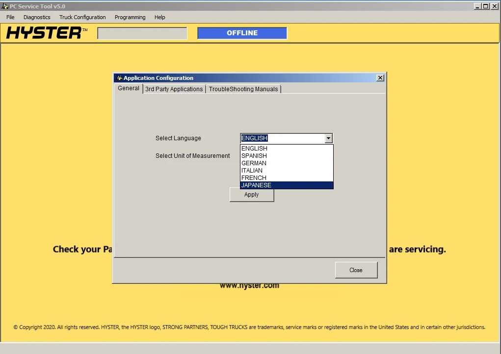TruckEPC3 Hyster & Ya-le PC Services Tool v5.10 PCST + Лицензия для нескольких ПК (art.: 3920cefaee352) - 3920cefaee352