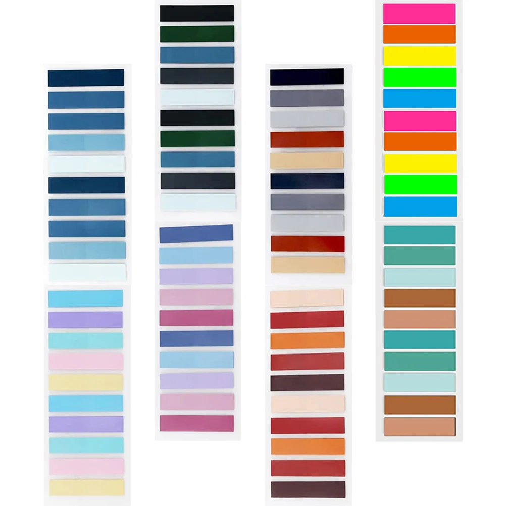 

8 Books Transparent Compact Page Markers Household Repositionable Page Markerss The Pet Self-adhesive Supplies Multi-function