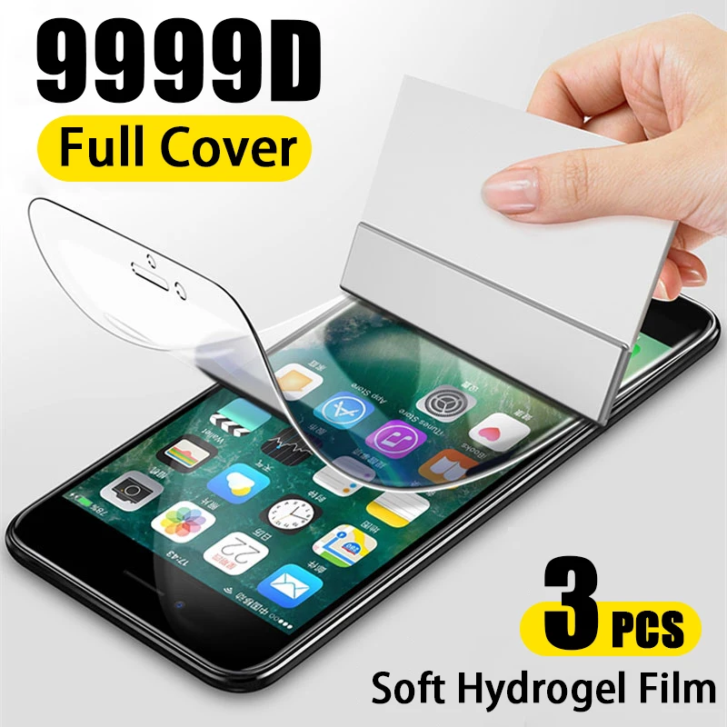 

Hydrogel Film For Xiaomi Redmi Note 10 11 9 9S 9T 8 7 6 8A 8T 9A 9C K40 K30 POCO M3 X3 Pro Full Cover Screen Protector Not Glass