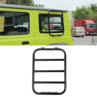 Car Exterior Rear Window Extension Climbing Ladder Protective Frame for Suzuki Jimny 2019 2020 2021 2022 Accessories Metal Black