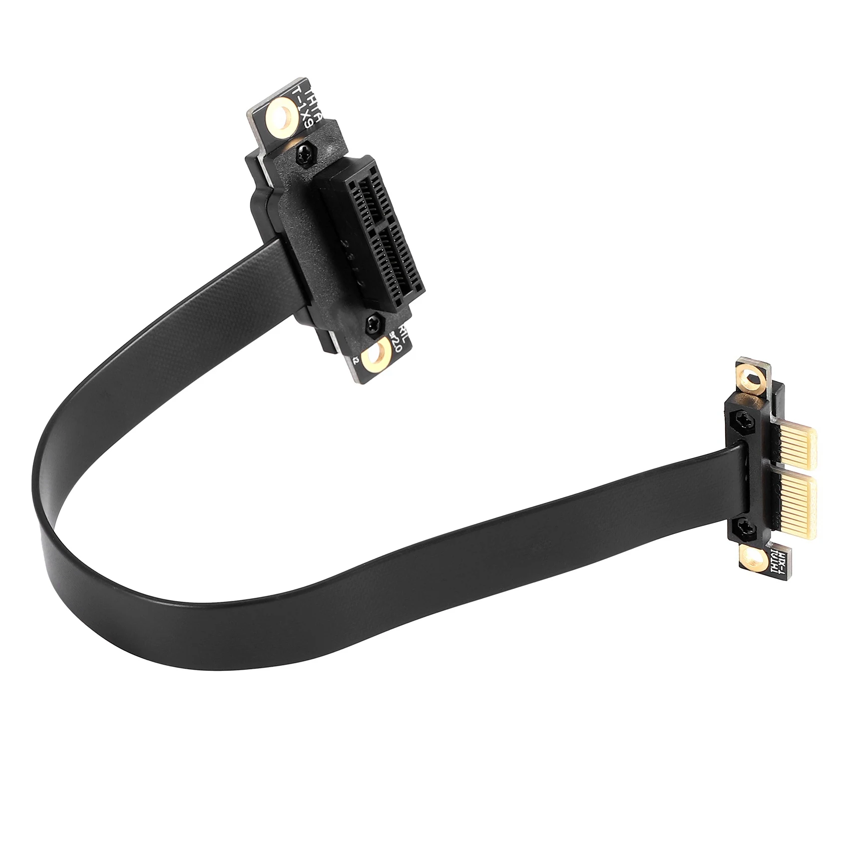 Лидер продаж PCIE X1 Riser Cable Dual 90 градусов под прямым углом PCIe 3.0 to Удлинительный