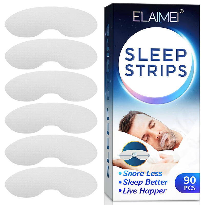 

90pcs Anti Snoring Sleep Strips Disposable Mouth Strips Tape Reduce Mouth Dryness Sore Throat Snoring Solution