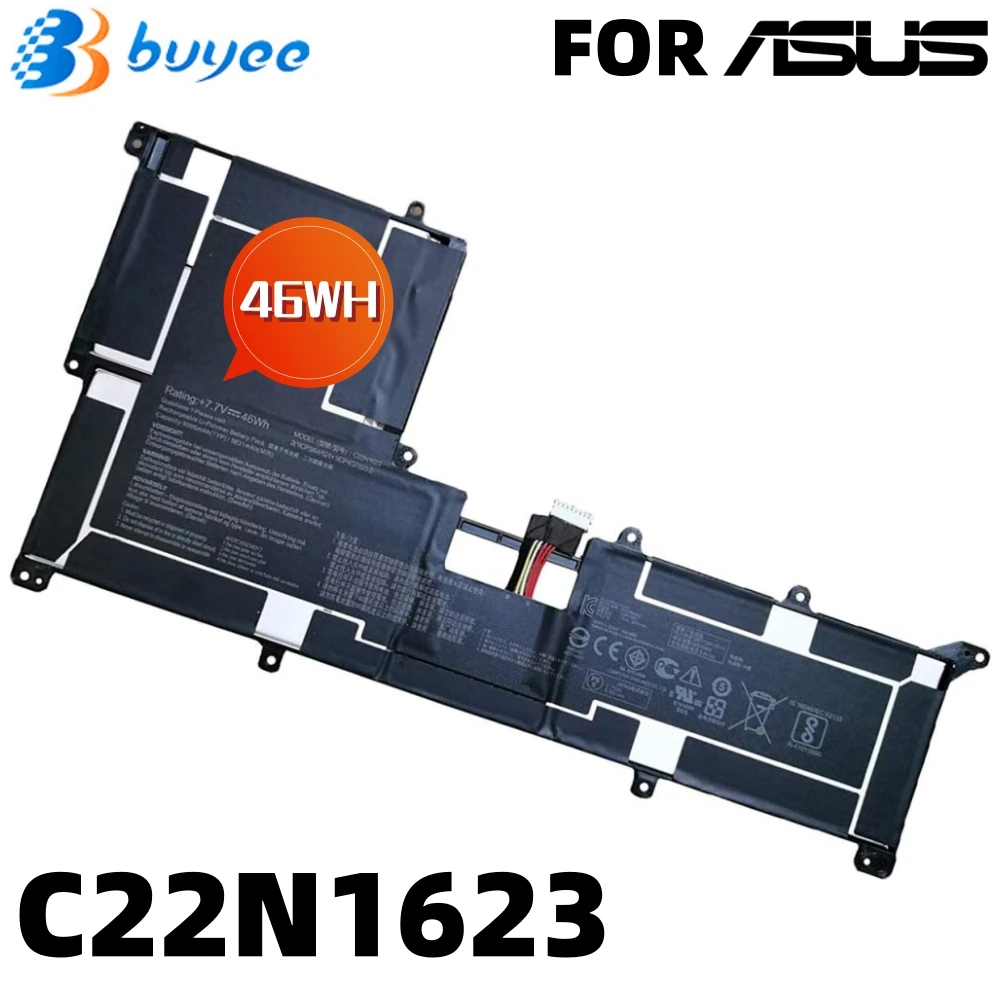 Новый аккумулятор для ноутбука C22N1623, совместимый с ноутбуком Asus ZenBook 3 Deluxe UX490 UX3490U UX490UA, черный, 7,7 В, 46 Вт/ч, 6005 мАч