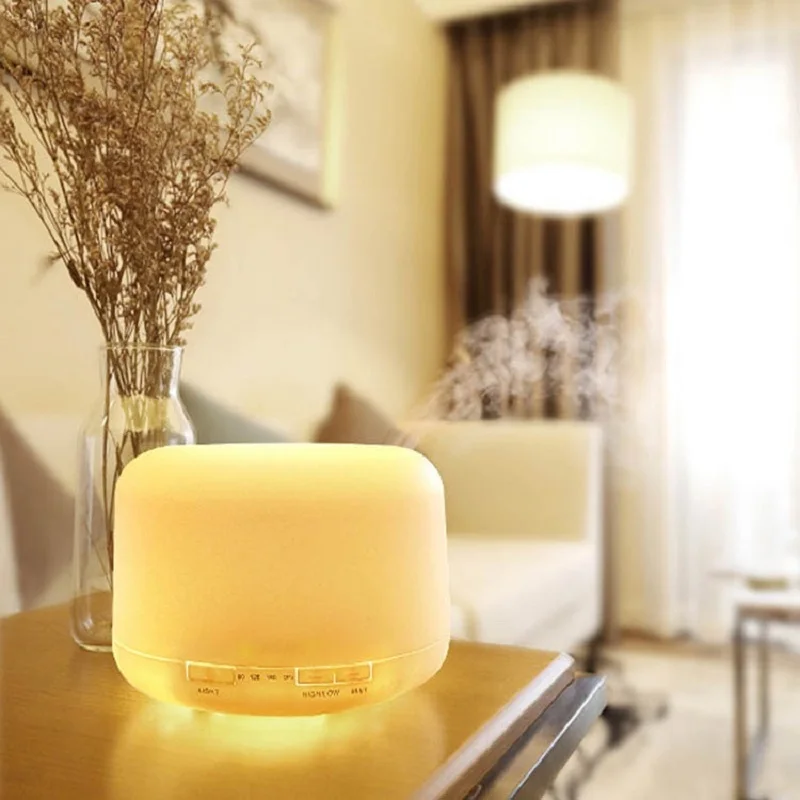 

500ML Air Humidifier Ultrasonic Aroma Essential Oil Diffuser 7 Colors LED Night Light Nano Aroma Humidifier USB Humidificadores