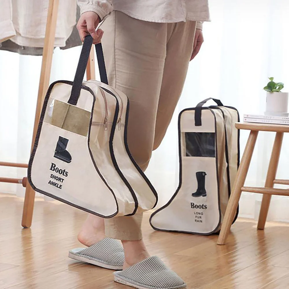 

Dust Cover Storage Cube Shoes Zipper Organizers Boots Storage Bag Waterproof Under Bed Wardrobe Organizer Protector Bag