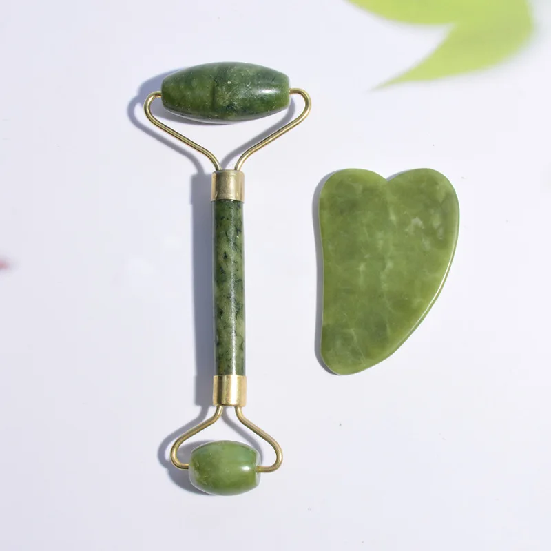 

Natural Face Massager Beauty Slimming Skin Care Tool Guasha Jade Roller Scraper Body Quartz Gua Sha Facial Massage Cleanser