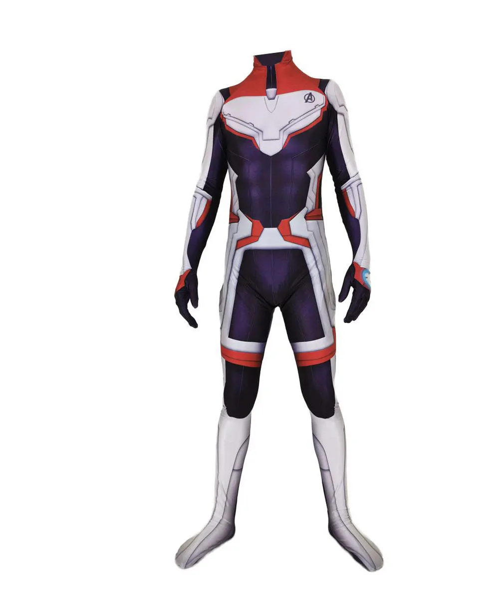

Halloween Adults Kids Quantum Costume Superhero Cosplay Zentai Suit Game Men Boys Male Bodysuit Party JumpSuit