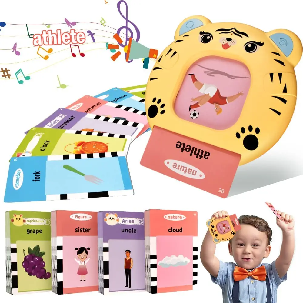 

Flash Cards Learning Toys, Talking Flash Cards Toys for Preschool Kids, Toddlers Learning Toy Machine, Interactive Toys