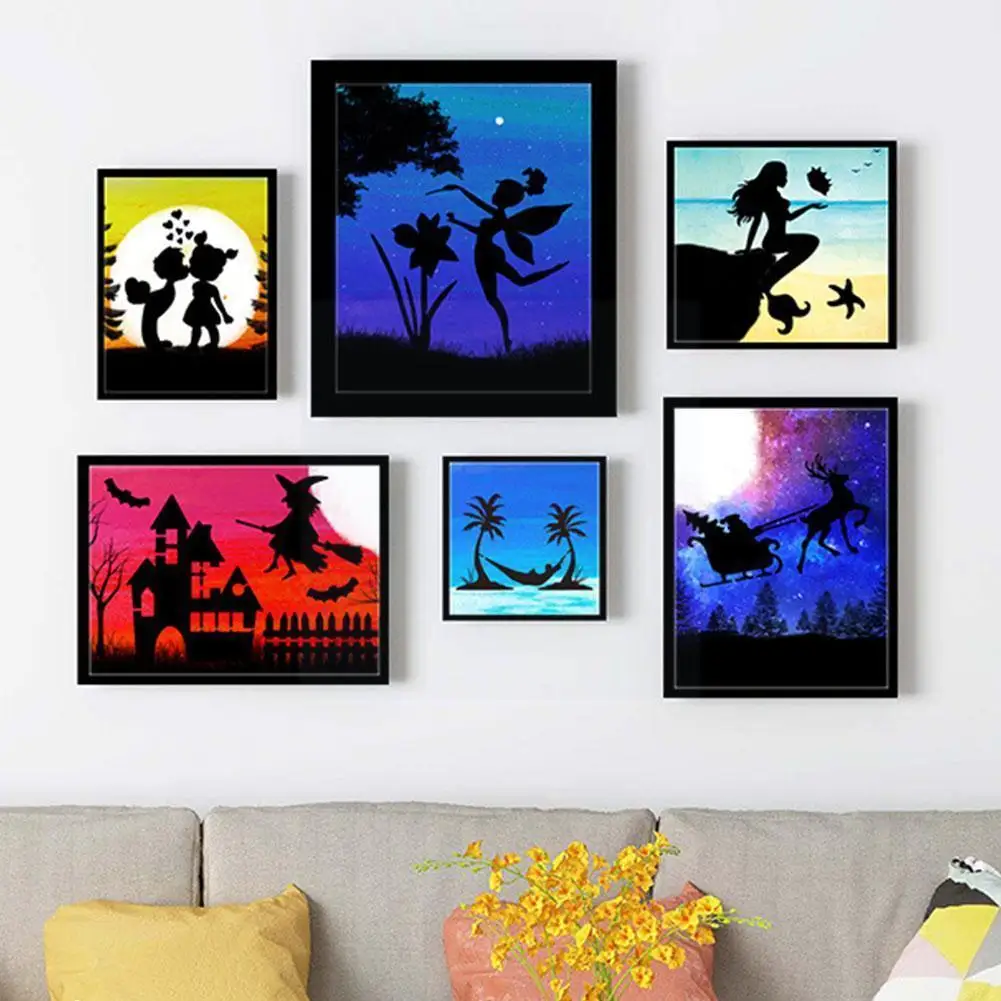 

16 Pcs/set A4 Dream Silhouette Painting Template Fast Templates Pet Templates Plastic Art Material Draw Stencil Fast Draw A5y9