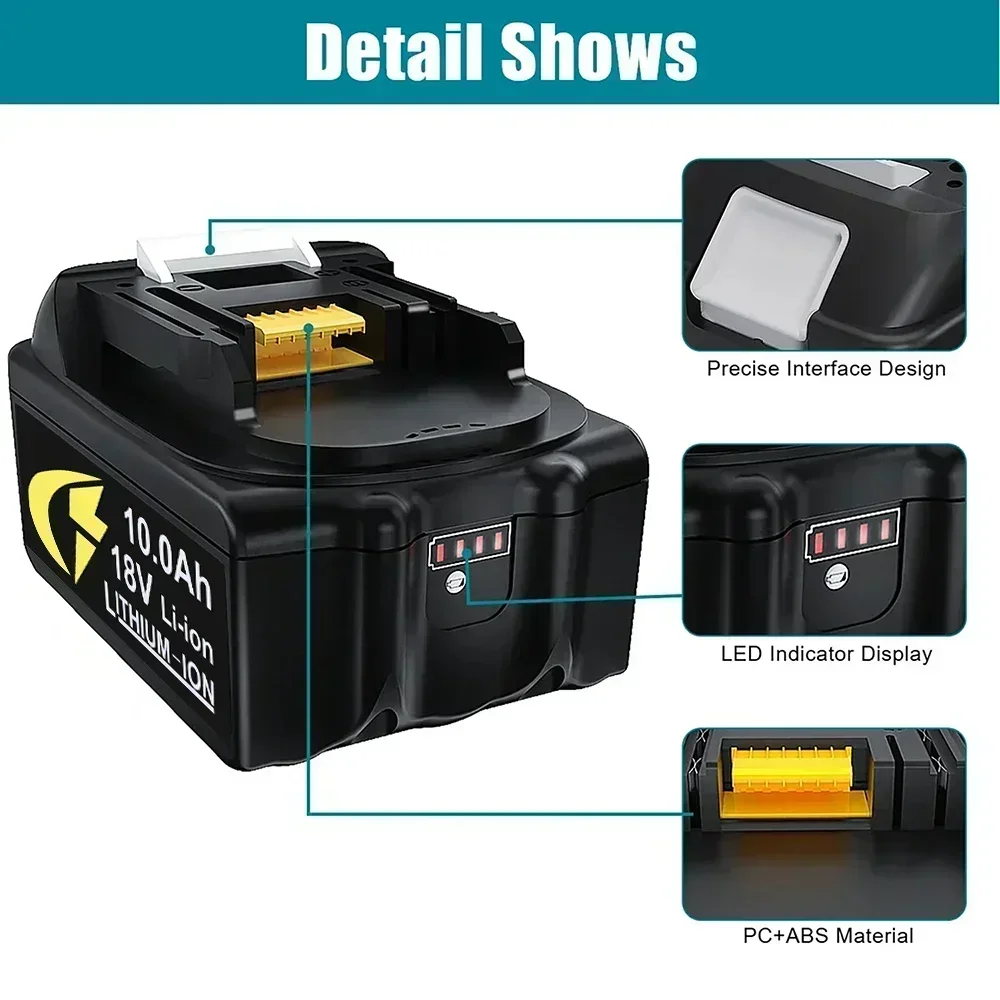 Литий-ионная аккумуляторная батарея Makita18V Makita 10 0 Ач