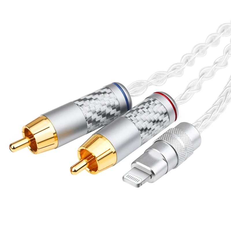 ATAUDIO HIFI Lightning на RCA кабель аудио Aux адаптер для iPhone lightning to2rca Y КАБЕЛЬ |