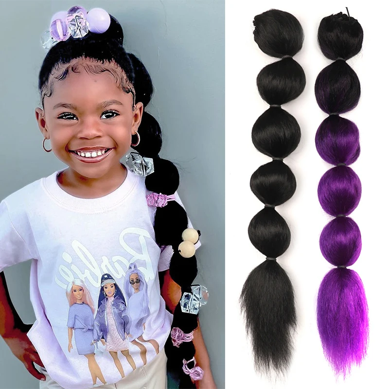 Плетеный пузырьковый хвост наращивание хвоста шнурок яки афро 22 дюйма странный