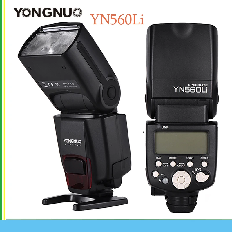 YONGNUO YN560Li литиевая батарея Speedlite GN58 2 4G Беспроводная вспышка Master Slave для камеры