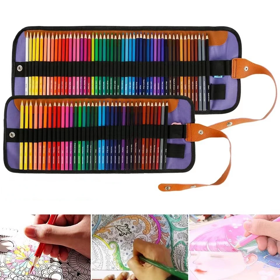 Set Non-toxic Hexagonal Oily Sketch Coloring Pen Artist Grade Anime Drawing Supplies