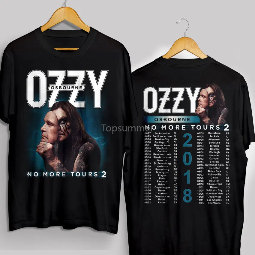 

Limited Ozzy Osbourne Shirt 2018 No More Tours 2 T Shirt S 5Xl Novelty Cool Tops Men Short Sleeve T Shirt