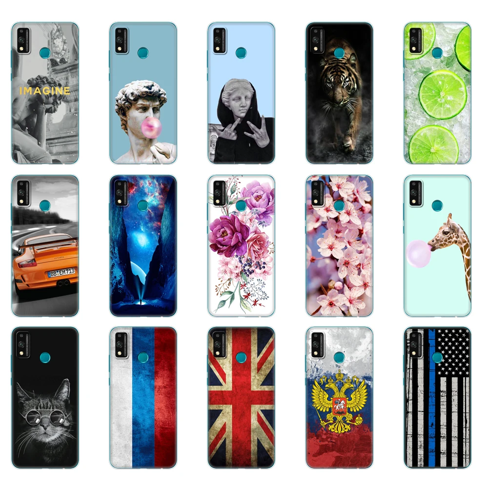 Чехол для honor 9x lite силиконовая Мягкая задняя крышка из ТПУ телефона huawei Honor 9X чехол