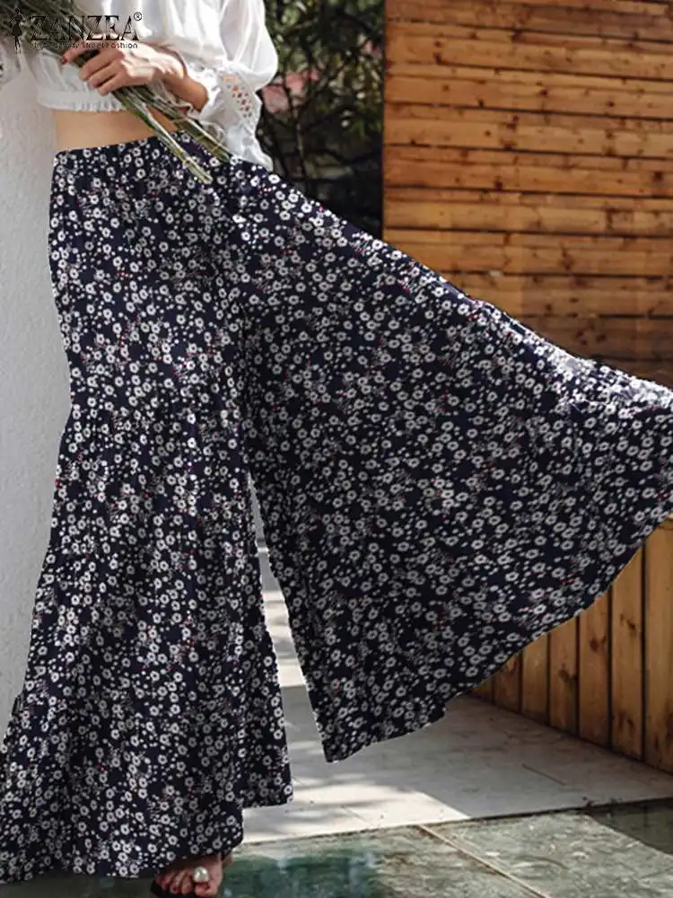 Брюки ZANZEA женские с широкими штанинами