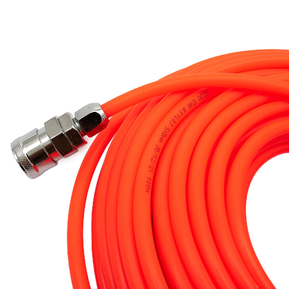 

Brand New Pneumatic Pipe Air Compressor Hose 5 Meters C-type Quick Coupling Flexible PE Pipe With Quick Connector