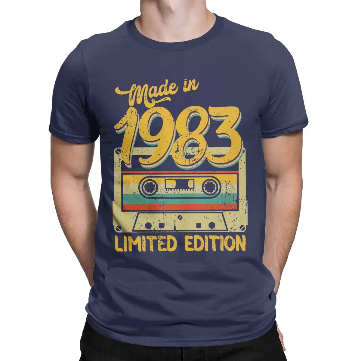 

Made In 1983 Limited Edition Birthday Gift T-Shirt for Men Cotton T Shirts 40 Years Old Short Sleeve Tee Shirt Gift Idea Tops