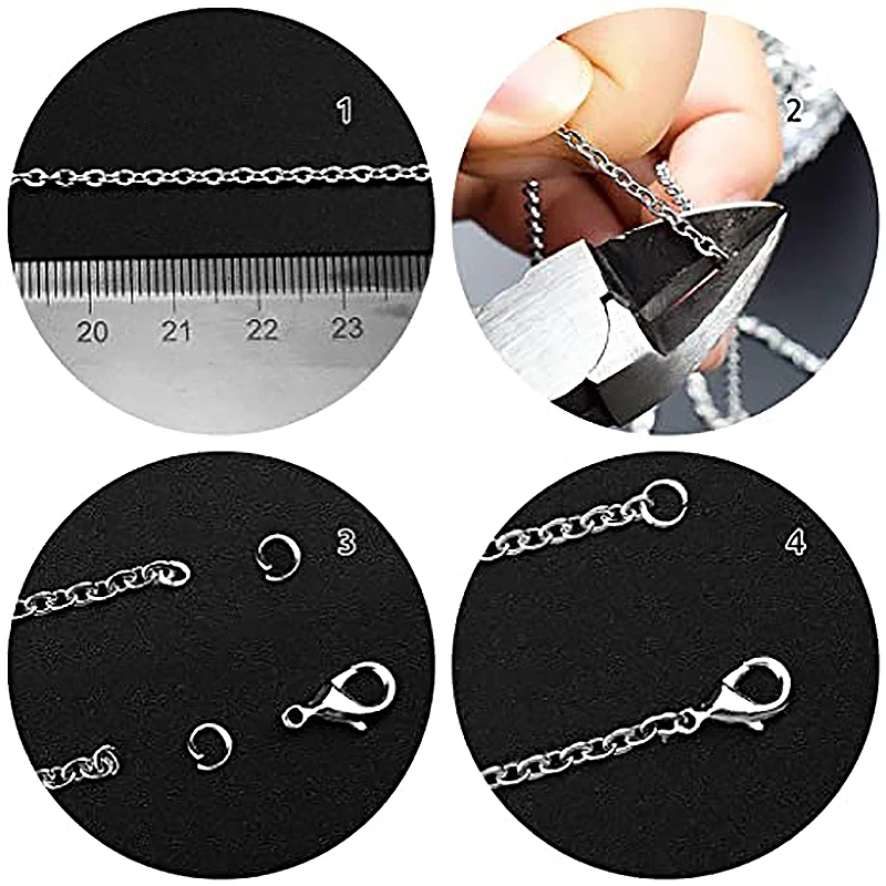 1M Stainless Steel Chain Jewelry Accessories DIY Bracelet Necklace Chains for Jewelry Making Supplies Gold Making Accessories