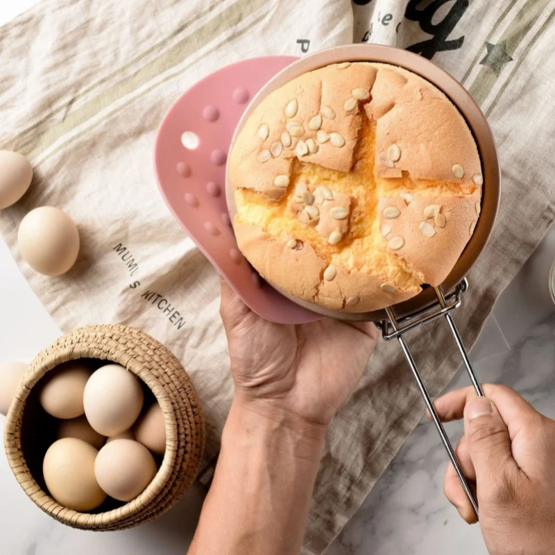 Круглые однотонные подставки простые двусторонние в горошек теплоизоляционные