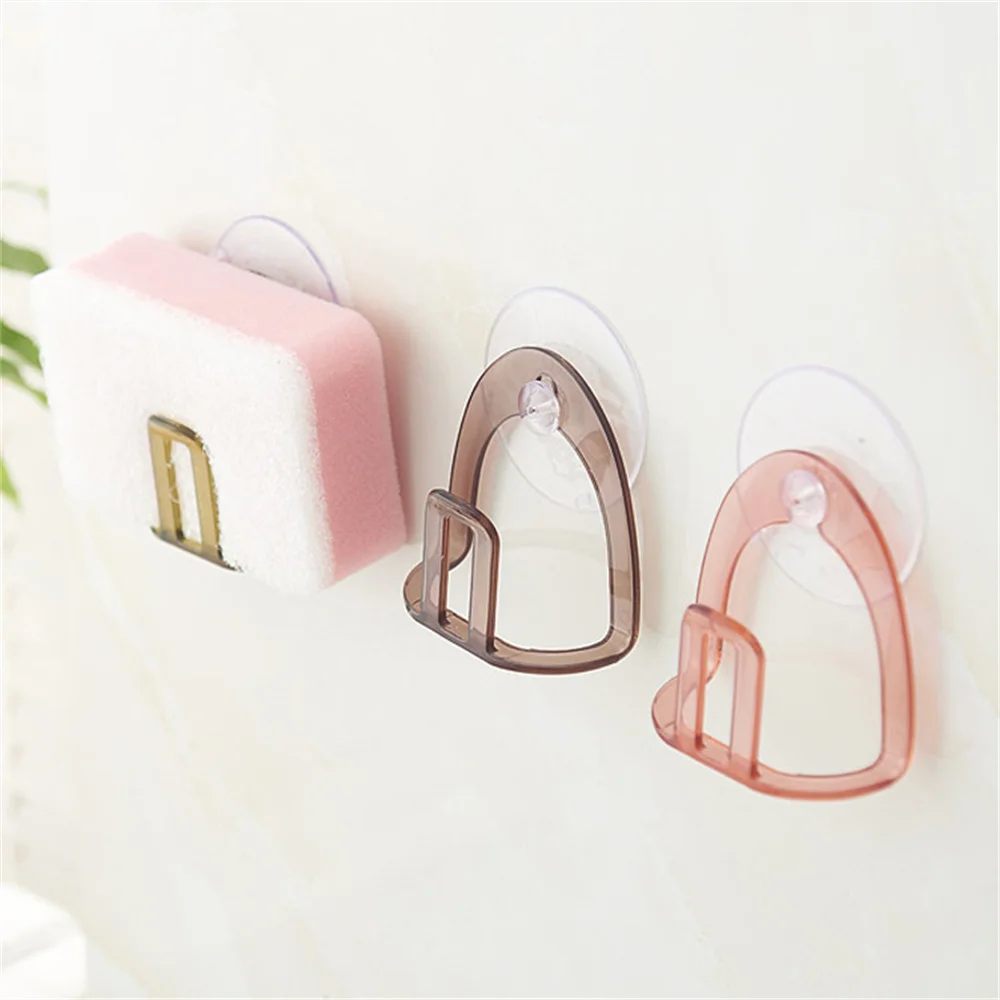 

Sponge Drain Rack Sink Rag Sponge Storage Rack Kitchen Storage Hanger Punch Free Suction Cup Sponge Holder Kitchen Sponge Rack