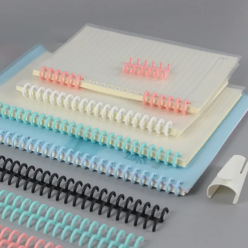 

Creative Multifunctional Handbook Binding Ring Colourful Clasps Reinforced Loose Leaf Opening Ring Loose Leaf Binder