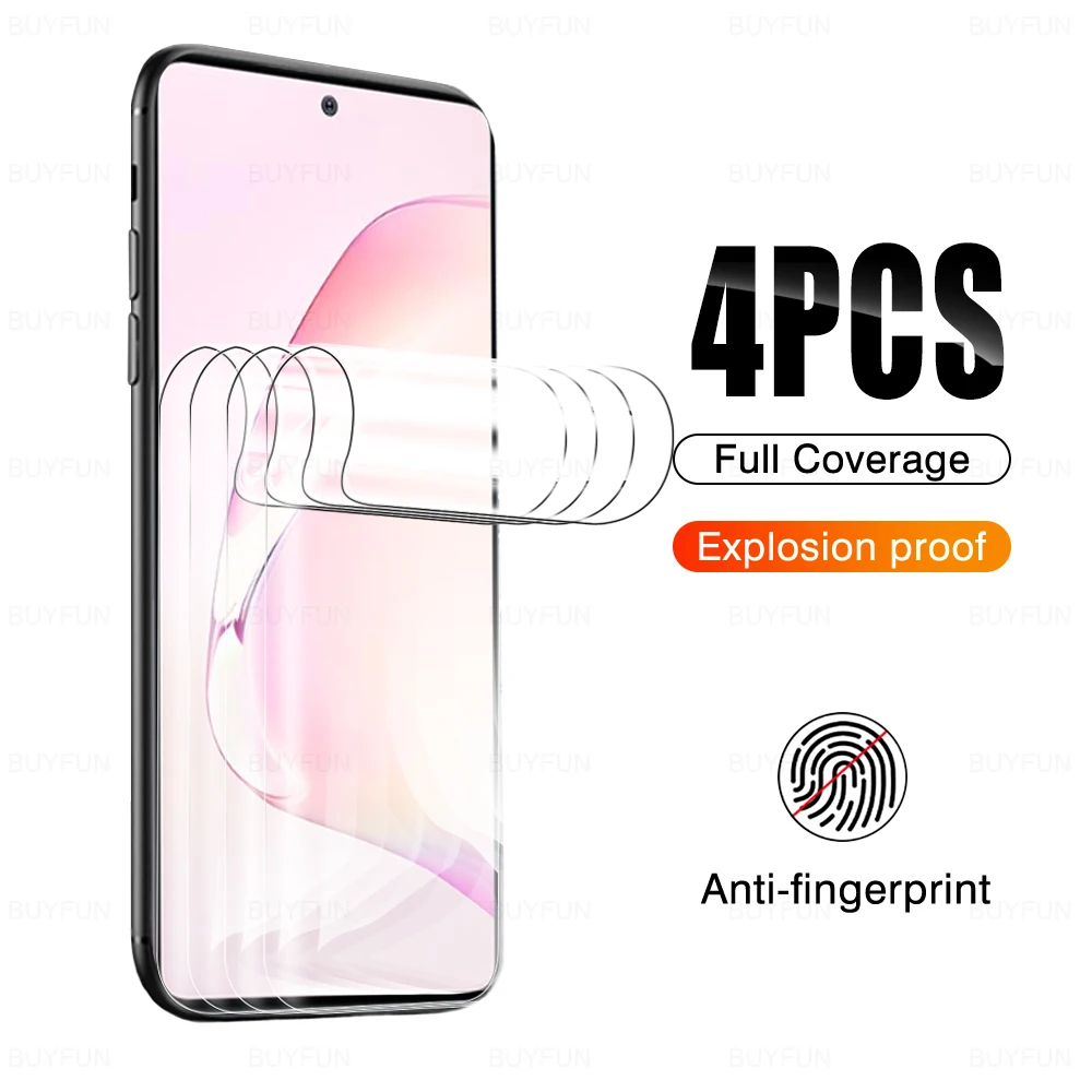 

4PCS Hydrogel Films for Samsung Galaxy note10lite note10plus note20ultra note8 note9 S10lite S10 5G S10E S20plus S20 FE 4G S20