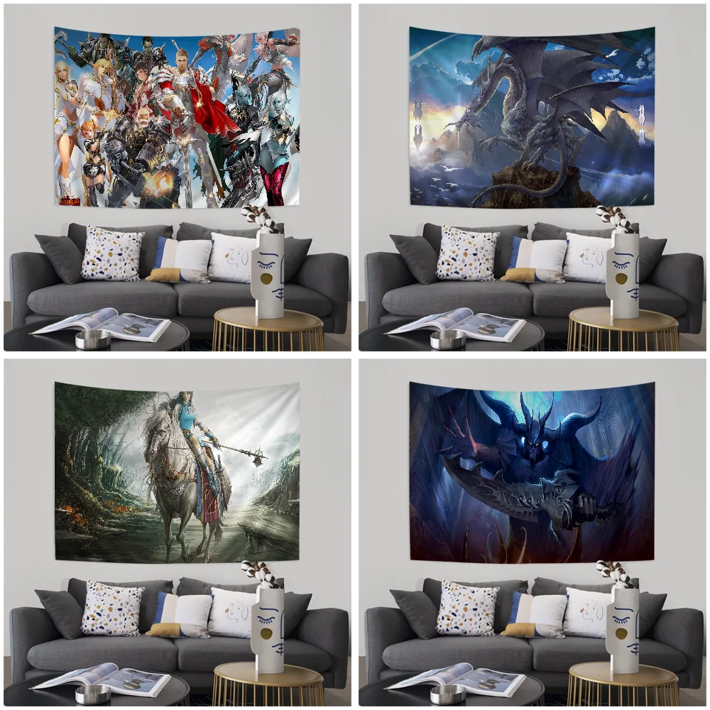 L-Lineage 2 гобелен художественная печать научная фантастика домашний декор для