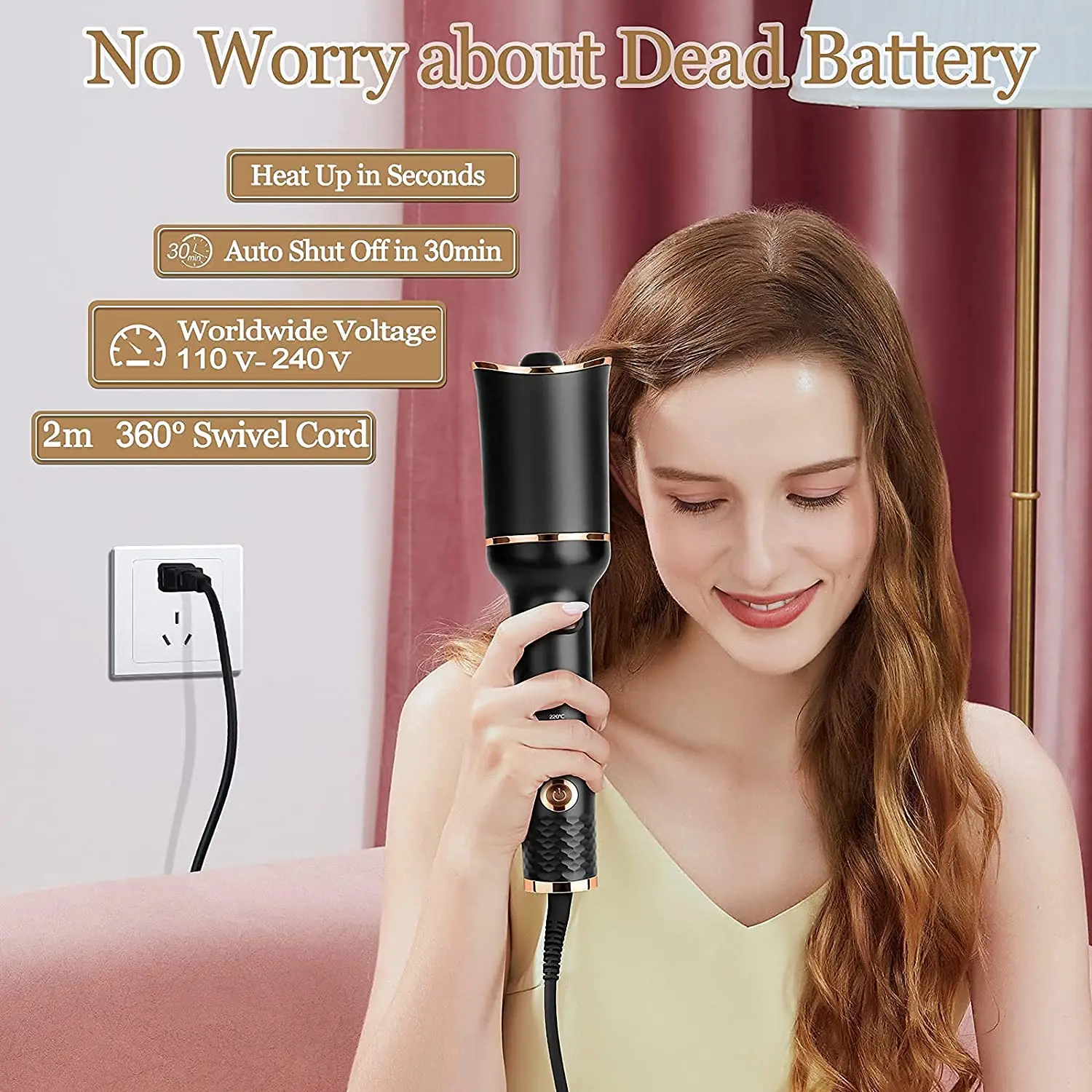 Автоматическая вращающаяся плойка волнистые керамические вьющиеся Волшебные