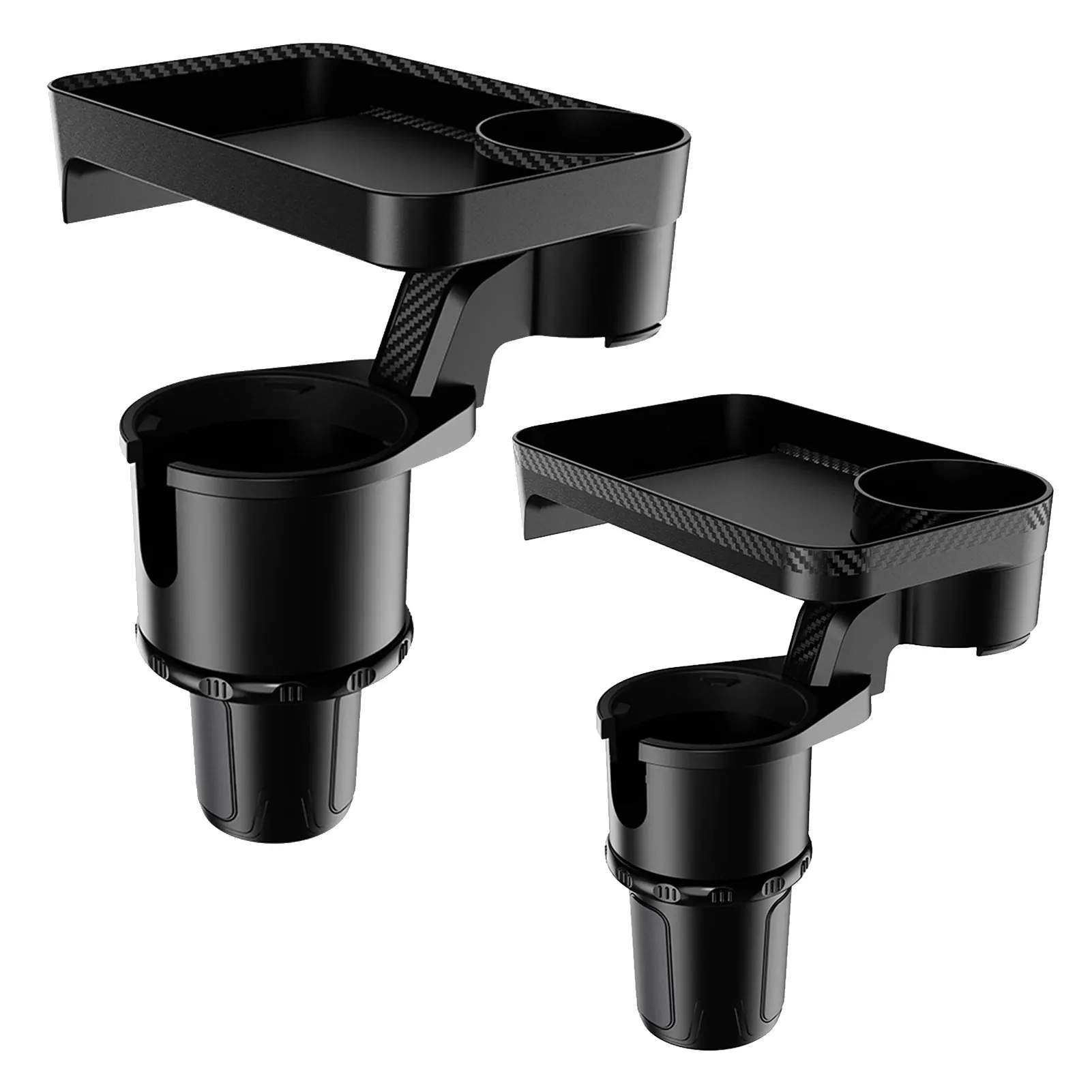 

Car Cup Holder Tray Adjustable Car Tray Table Phone Slot Car Food Table 360 Degree Rotation Organized For Vehicle Cup Holders