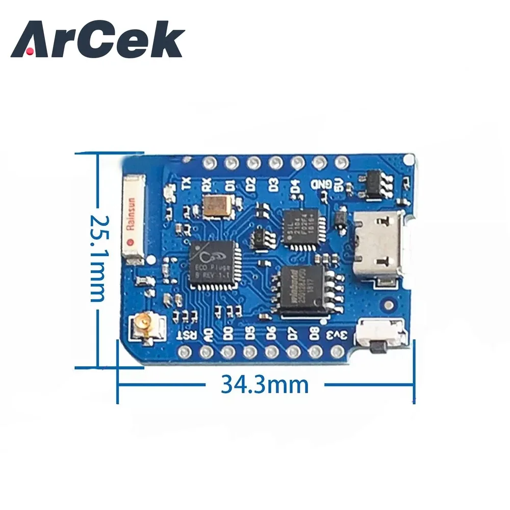 1 шт. WeMos D1 Mini Pro - 16M байт внешний антенный разъем ESP8266 WIFI + бесплатная антенна