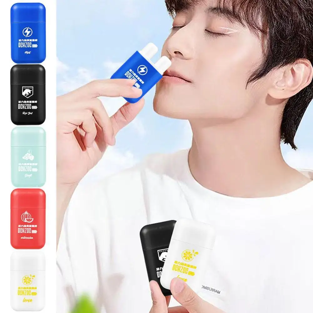 

Nose Breathing Stick Dual Orifice Vitality Refreshing Mint Driving New Classroom Energy Essential Awakening Breathing Stick B0Y6