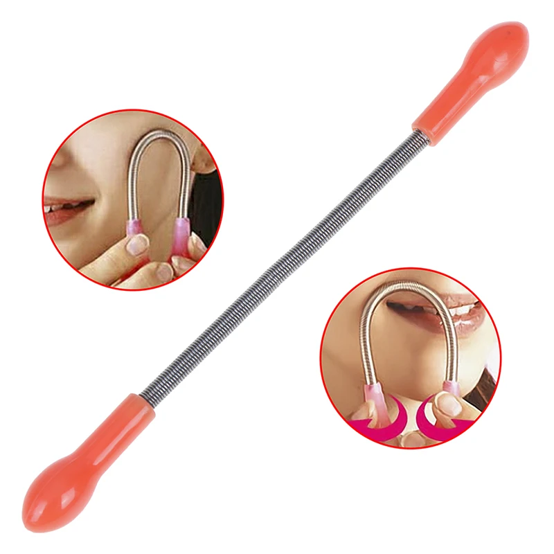 Creative Stainless Steel Spring Epilator Facial Hair Removal Tool Face Beauty Pain-free Tweezer