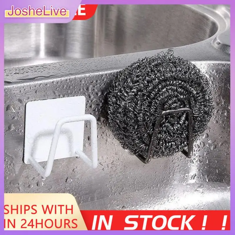 

No Drilling Sink Holder Spoon Shelves Stainless Steel Drain Storage Rack Free Punching Faucet Stroage Shelf Removable