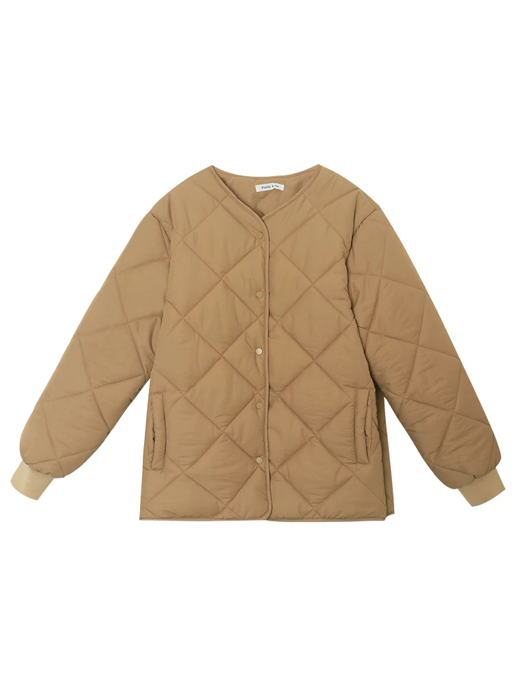 2021 Winter New Office Thicken Windbreaker Coat Women Warm High Quality Fashion Casual Loose Cotton Coats Long Sleeve Outerwear