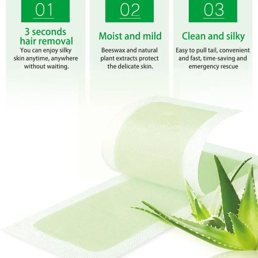 

Single-sided Double-sided Non-woven Depilatory Wax Wax Convenient Honey 20pcs Boxed Hair Paper Removal Disposable Stickers O0L0